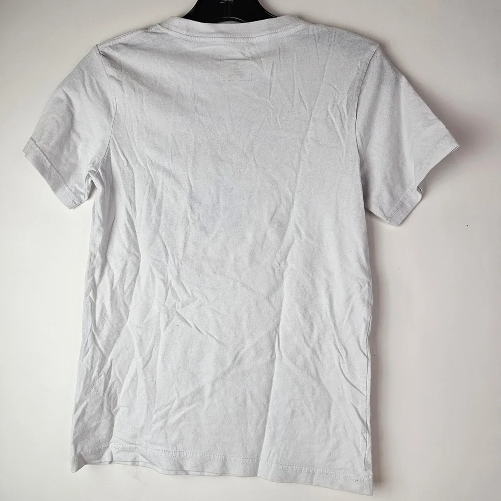 Converse All Star Chuck Taylor Youth Boys T-Shirt M White Cotton SS Basic Active